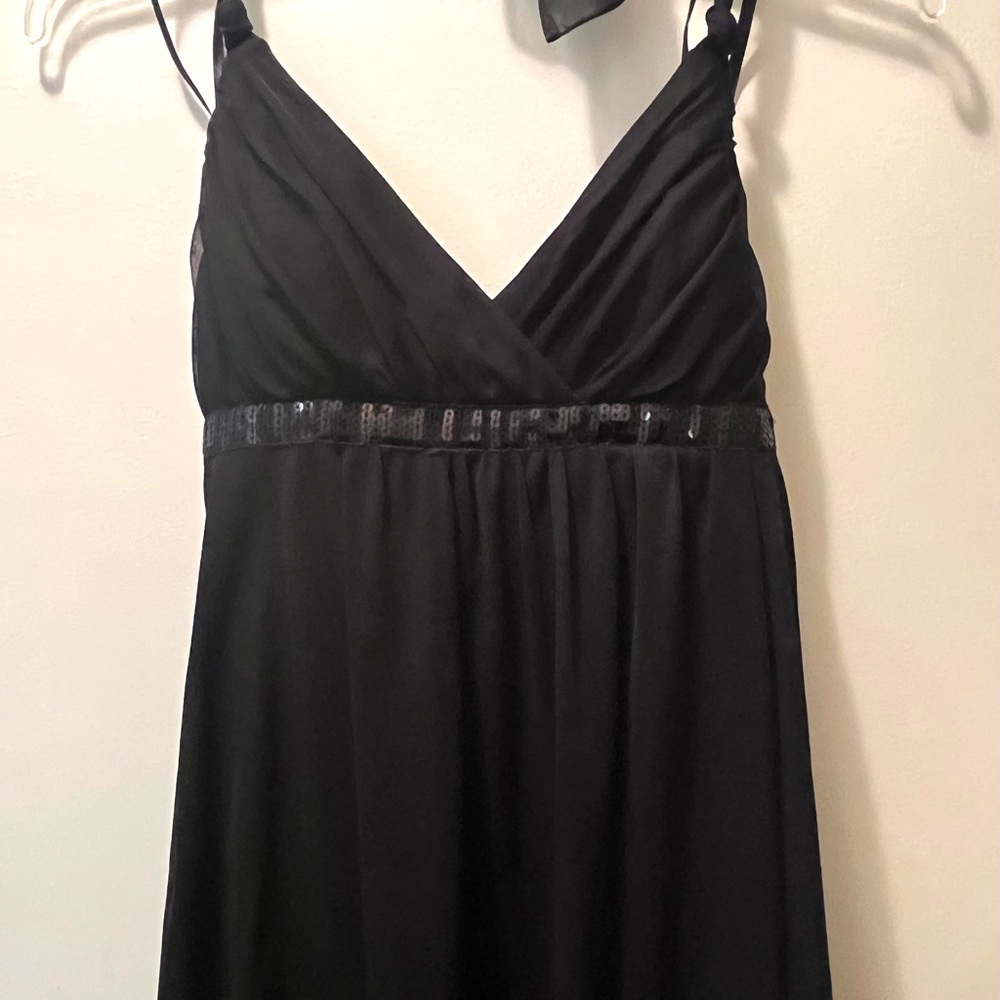 Black formal party Dress with Sequin Detail size Small